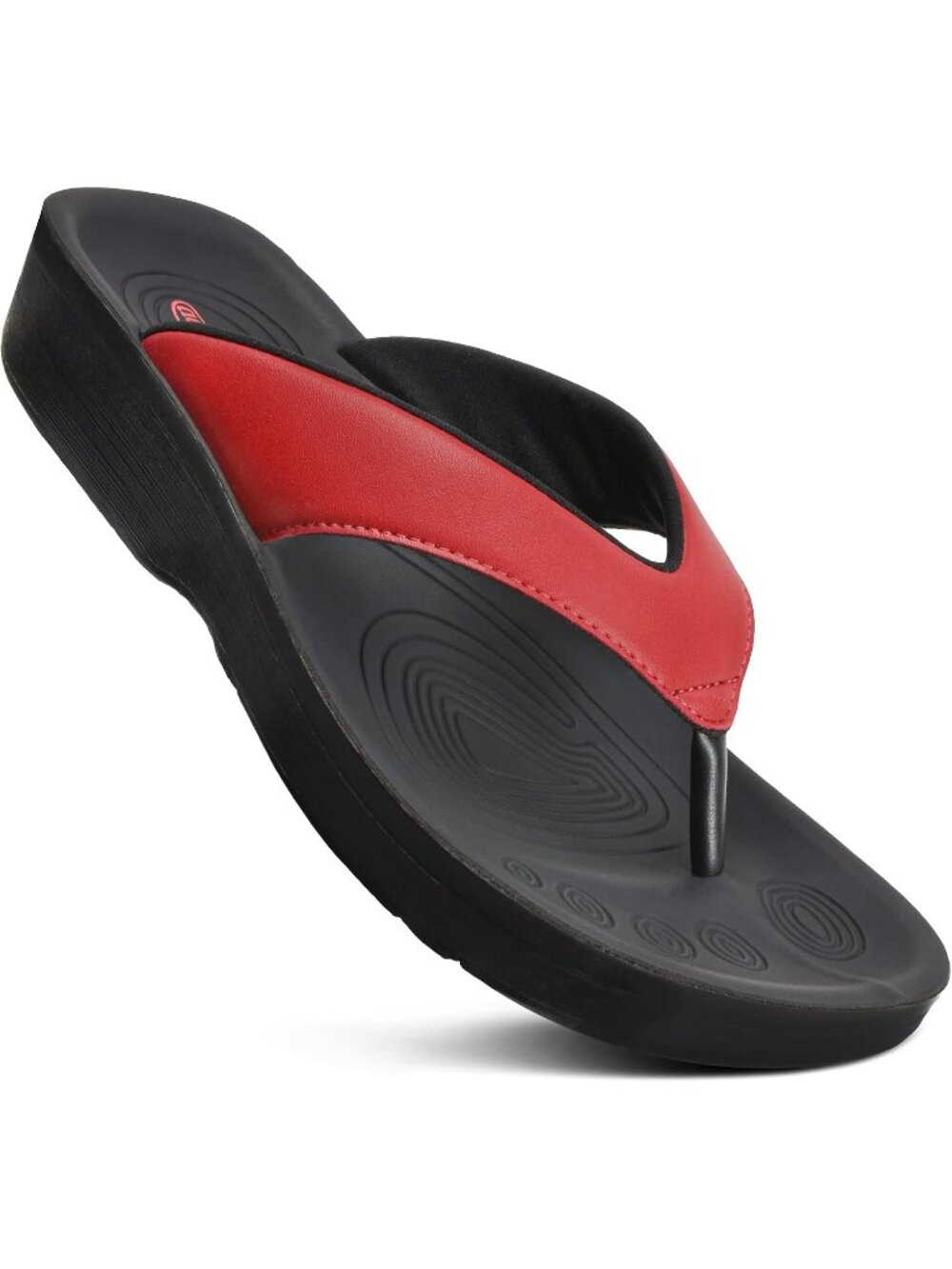🆕Women's Red Comfy Arch Support Flip Flops Orthopedic Sandals Slip on